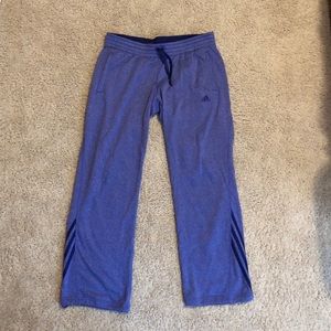 Purple Adidas Sweatpants